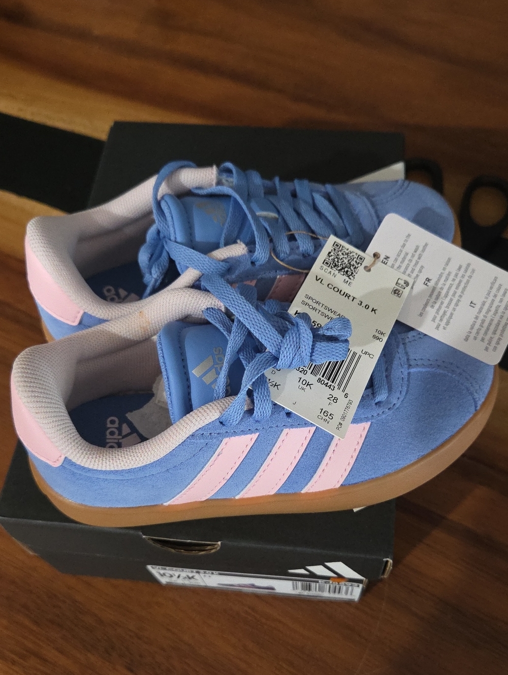 Adidas VL Court Suede Size 10 1/2 kids NWT - Picture 8 of 8